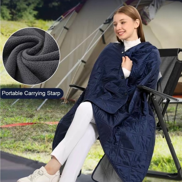 Outdoor Camping Blanket - Fleece Waterproof Stadium Blanket with Portable Bag - Picture 7 of 7